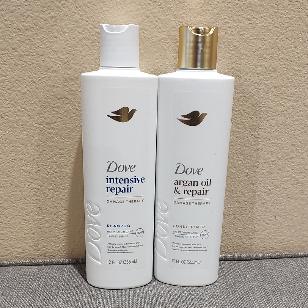 Dove Intensive Repair Shampoo and Argan Oil Conditioner Set